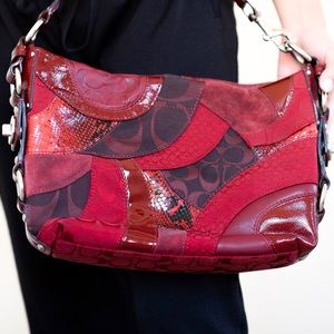 Coach patchwork in red
